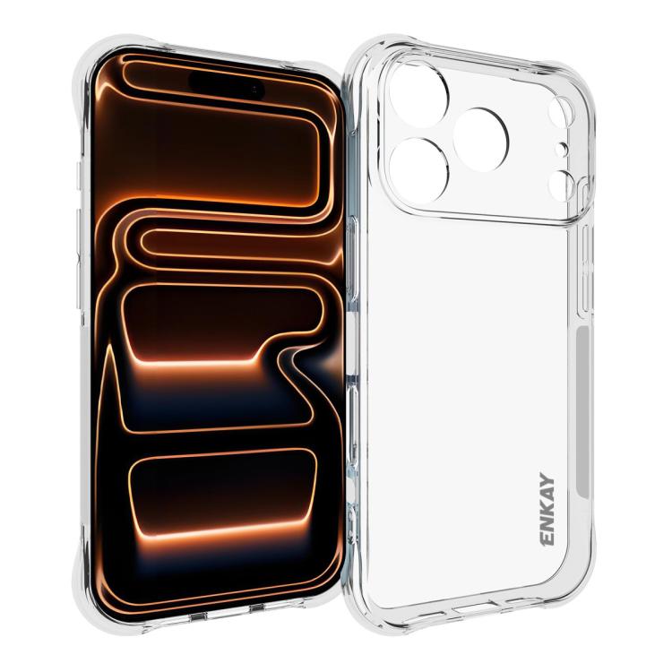ENKAY Hat-Prince 透明TPU耐衝撃スマホケース、iPhone 17e / 16e用、iPhone 17 Pro Max用、iPhone 17 Pro用、iPhone 17用、iPhone Air用、iPhone 16 Pro Max用、MagSafeバッテリーパック用、iPhone 16 Pro用、iPhone 16 Plus用、iPhone 16用