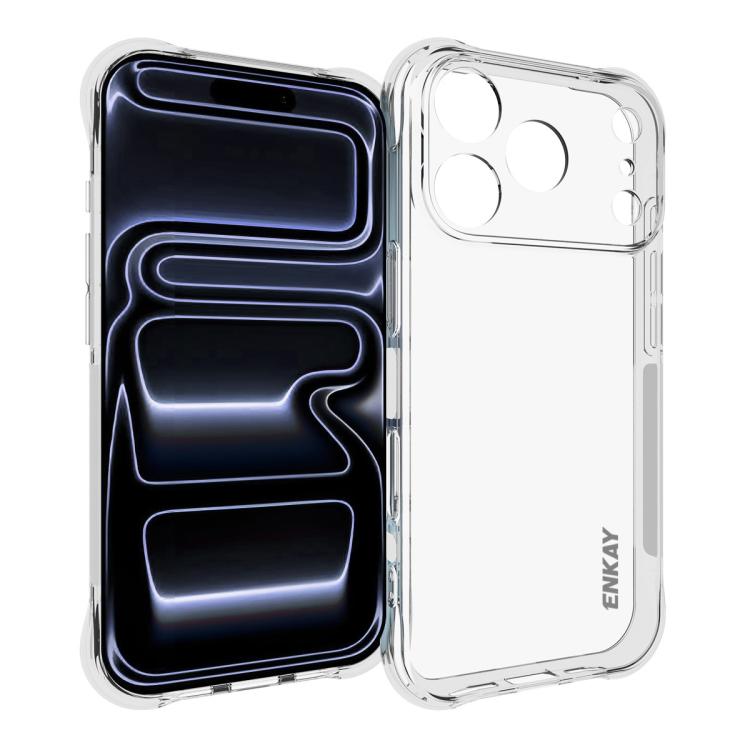 ENKAY Hat-Prince 透明TPU耐衝撃スマホケース、iPhone 17e / 16e用、iPhone 17 Pro Max用、iPhone 17 Pro用、iPhone 17用、iPhone Air用、iPhone 16 Pro Max用、MagSafeバッテリーパック用、iPhone 16 Pro用、iPhone 16 Plus用、iPhone 16用