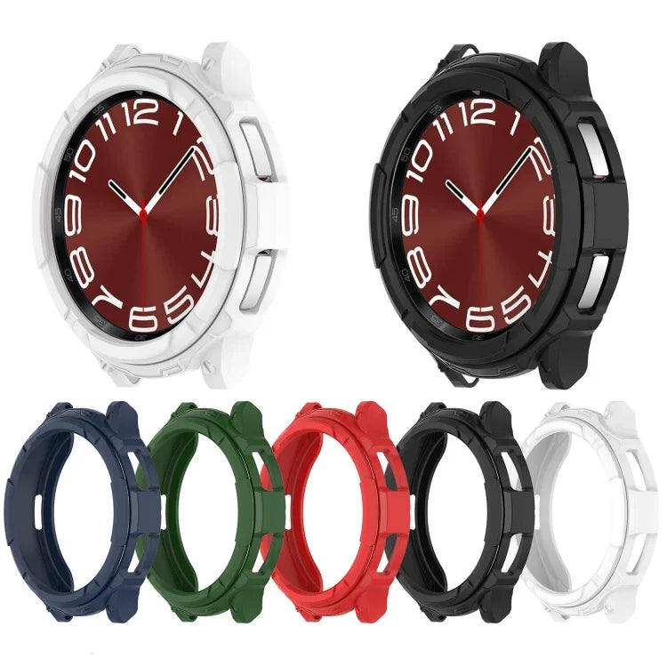 回転リング + TPUアーマーウォッチ保護ケース Samsung Galaxy Watch 6 Classic 47mm用、Samsung Galaxy Watch 6 Classic 43mm用