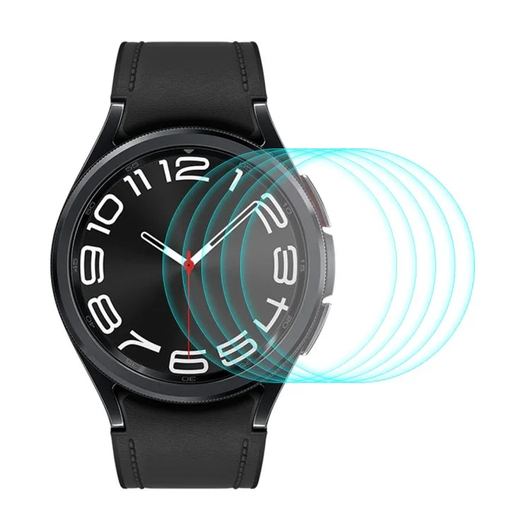 5個セットENKAY 0.2mm 9H強化ガラススクリーンプロテクターウォッチフィルム、Samsung Galaxy Watch Ultra 47mm / Ultra 2025用、Samsung Galaxy Watch8 44mm用、Samsung Galaxy Watch8 40mm用、Samsung Galaxy Watch6 Classic / Ultra 47mm用