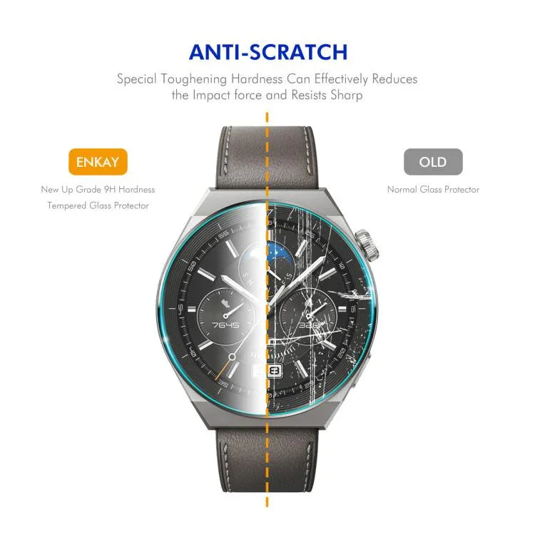 10個セットENKAY 0.2mm 9H強化ガラススクリーンプロテクターウォッチフィルム、Samsung Galaxy Watch Ultra 47mm / Ultra 2025用、Samsung Galaxy Watch8 44mm用、Samsung Galaxy Watch8 40mm用、Samsung Galaxy Watch6 Classic / Ultra 47mm用