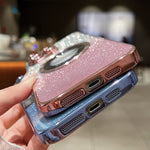 グラデーショングリッター電気めっきMagSafe TPUスマホケース、iPhone 17e / 16e用、iPhone 17 Pro Max用、iPhone 17 Pro用、iPhone 17用、iPhone Air用、iPhone 16 Pro Max用