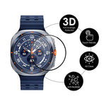 ENKAY 3DフルカバレッジソフトPCエッジPMMA HDスクリーンフィルム、Samsung Galaxy Watch Ultra 47mm / Ultra 2025用、Samsung Galaxy Watch8 Classic 46mm用、Samsung Galaxy Watch8 44mm用、Samsung Galaxy Watch8 40mm用