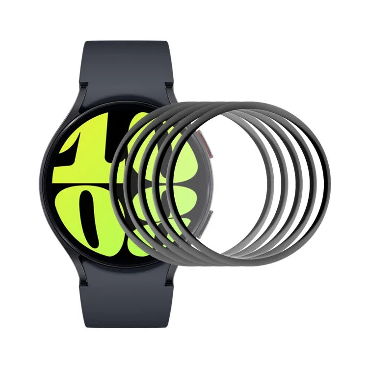 5枚セット ENKAY 3D フルカバレッジ ソフト PC エッジ PMMA HD スクリーンフィルム, Samsung Galaxy Watch Ultra 47mm / Ultra 2025用, Samsung Galaxy Watch8 Classic 46mm用, Samsung Galaxy Watch8 44mm用, Samsung Galaxy Watch8 40mm用