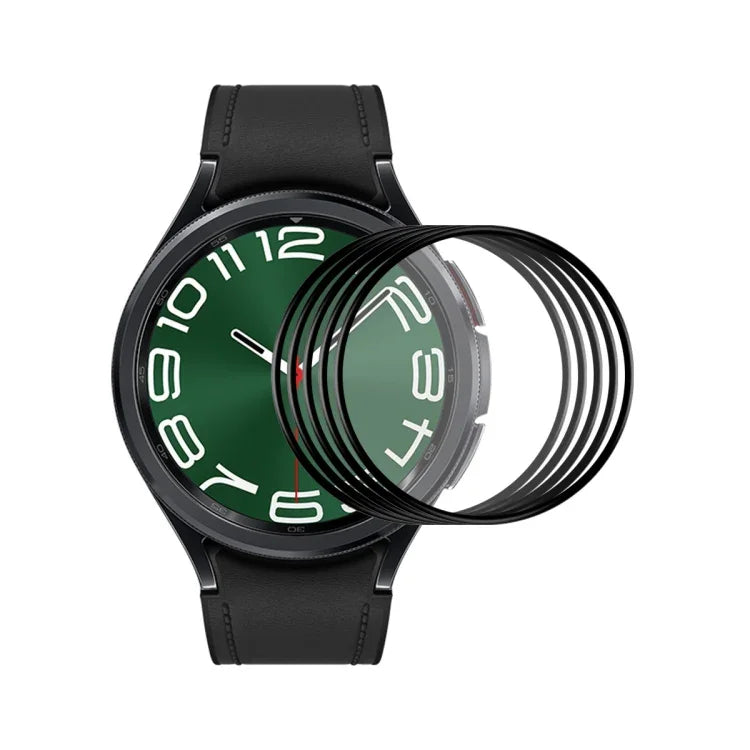 5枚セット ENKAY 3D フルカバレッジ ソフト PC エッジ PMMA HD スクリーンフィルム, Samsung Galaxy Watch Ultra 47mm / Ultra 2025用, Samsung Galaxy Watch8 Classic 46mm用, Samsung Galaxy Watch8 44mm用, Samsung Galaxy Watch8 40mm用
