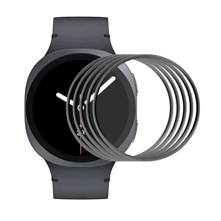 5枚セット ENKAY 3D フルカバレッジ ソフト PC エッジ PMMA HD スクリーンフィルム, Samsung Galaxy Watch Ultra 47mm / Ultra 2025用, Samsung Galaxy Watch8 Classic 46mm用, Samsung Galaxy Watch8 44mm用, Samsung Galaxy Watch8 40mm用
