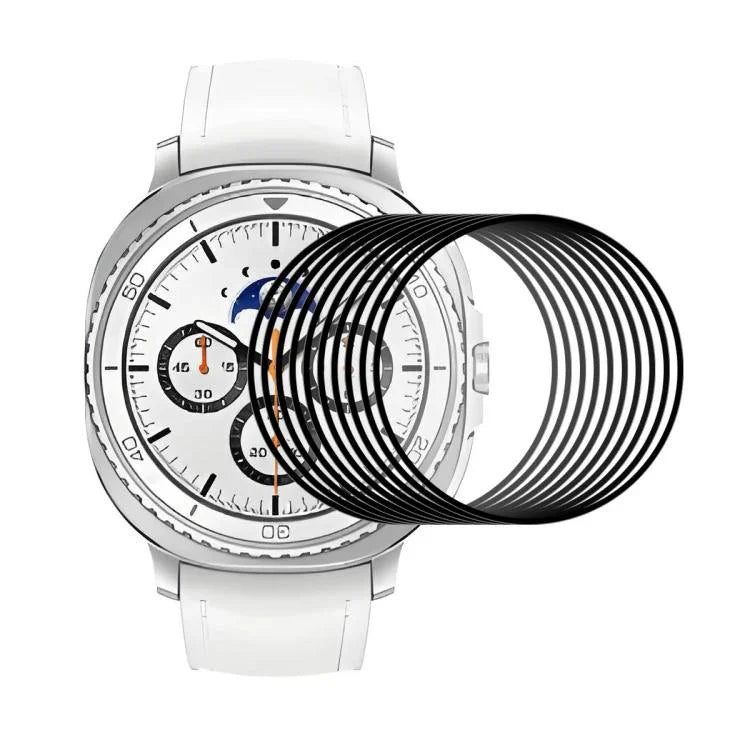 10枚セット ENKAY 3D フルカバレッジ ソフト PC エッジ PMMA HD スクリーンフィルム, Samsung Galaxy Watch Ultra 47mm / Ultra 2025用, Samsung Galaxy Watch8 Classic 46mm用, Samsung Galaxy Watch8 44mm用, Samsung Galaxy Watch8 40mm用