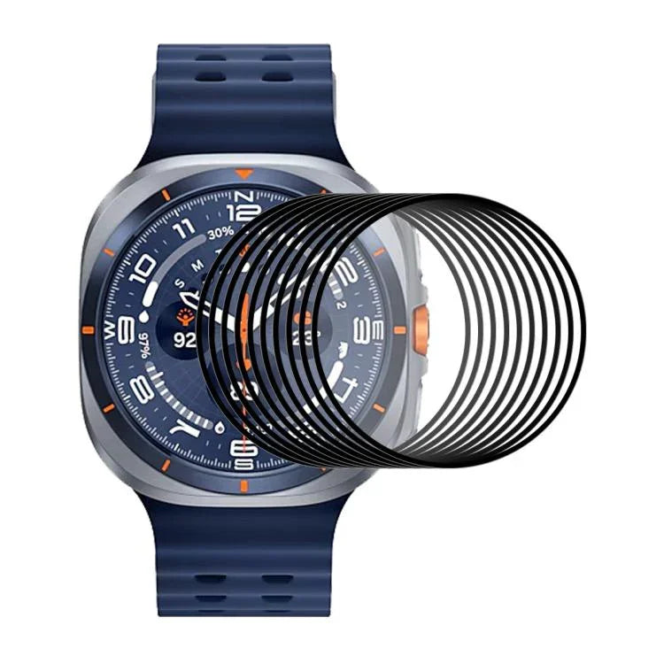 10枚セット ENKAY 3D フルカバレッジ ソフト PC エッジ PMMA HD スクリーンフィルム, Samsung Galaxy Watch Ultra 47mm / Ultra 2025用, Samsung Galaxy Watch8 Classic 46mm用, Samsung Galaxy Watch8 44mm用, Samsung Galaxy Watch8 40mm用