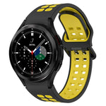 二色通気性シリコンウォッチバンド、Samsung Galaxy Watch 4 Classic 42mm 用