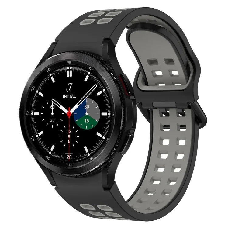 二色通気性シリコンウォッチバンド、Samsung Galaxy Watch 4 Classic 42mm 用