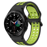 二色通気性シリコンウォッチバンド、Samsung Galaxy Watch 4 Classic 42mm 用