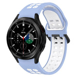 二色通気性シリコンウォッチバンド、Samsung Galaxy Watch 4 Classic 42mm 用