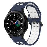 二色通気性シリコンウォッチバンド、Samsung Galaxy Watch 4 Classic 42mm 用