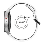 二色通気性シリコンウォッチバンド、Samsung Galaxy Watch 4 Classic 42mm 用