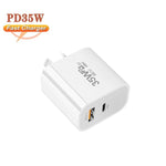 PD30W USB-C / Type-C + QC3.0 USBデュアルポート充電器、AUプラグ、AUプラグ、香港倉庫