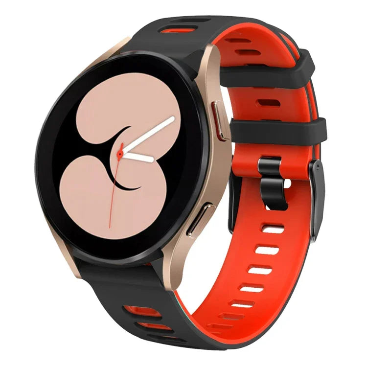 20mm ツートンカラー シリコンウォッチバンド、Samsung Galaxy Watch 5 40mm用