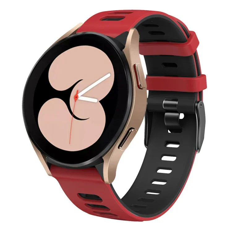 20mm ツートンカラー シリコンウォッチバンド、Samsung Galaxy Watch 5 40mm用