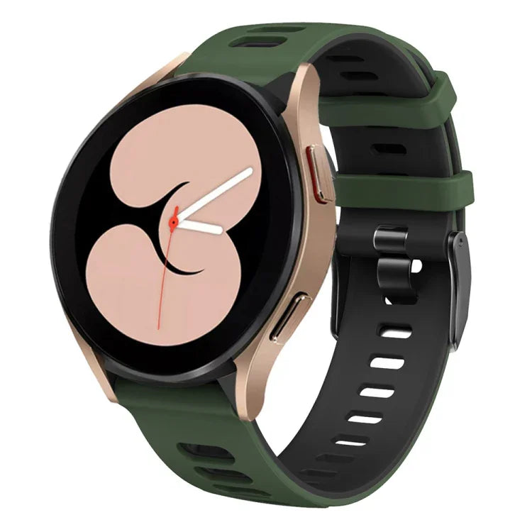 20mm ツートンカラー シリコンウォッチバンド、Samsung Galaxy Watch 5 40mm用