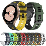 20mm ツートンカラー シリコンウォッチバンド、Samsung Galaxy Watch 5 40mm用