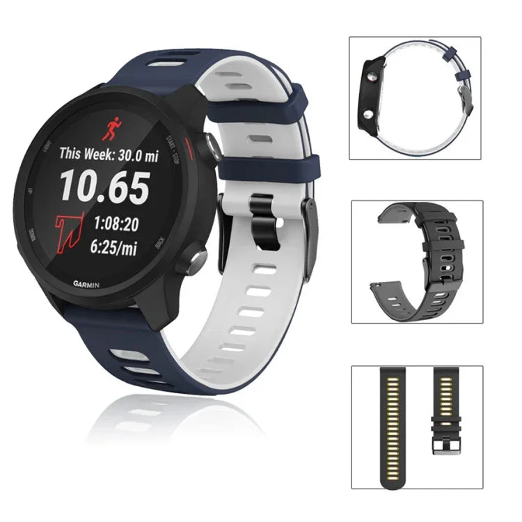 20mm ツートンカラー シリコンウォッチバンド、Samsung Galaxy Watch 5 40mm用