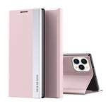 サイド電気めっき吸着レザースマホケース、iPhone 16 Pro用、iPhone 16 Plus用、iPhone 16用、iPhone 15 Pro Max用、iPhone 15 Pro用、iPhone 15 Plus用