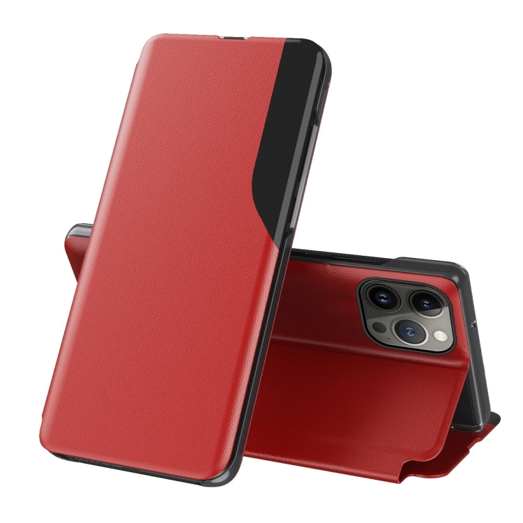 サイドディスプレイフリップレザースマホケース、iPhone 17e / 16e用、iPhone 17 Pro Max用、iPhone 17 Pro用、iPhone 17用、iPhone Air用、iPhone 16 Pro Max用、iPhone 16 Pro用、iPhone 16 Plus用