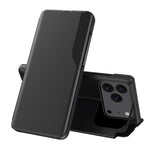 サイドディスプレイフリップレザースマホケース、iPhone 17e / 16e用、iPhone 17 Pro Max用、iPhone 17 Pro用、iPhone 17用、iPhone Air用、iPhone 16 Pro Max用、iPhone 16 Pro用、iPhone 16 Plus用