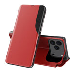 サイドディスプレイフリップレザースマホケース、iPhone 17e / 16e用、iPhone 17 Pro Max用、iPhone 17 Pro用、iPhone 17用、iPhone Air用、iPhone 16 Pro Max用、iPhone 16 Pro用、iPhone 16 Plus用