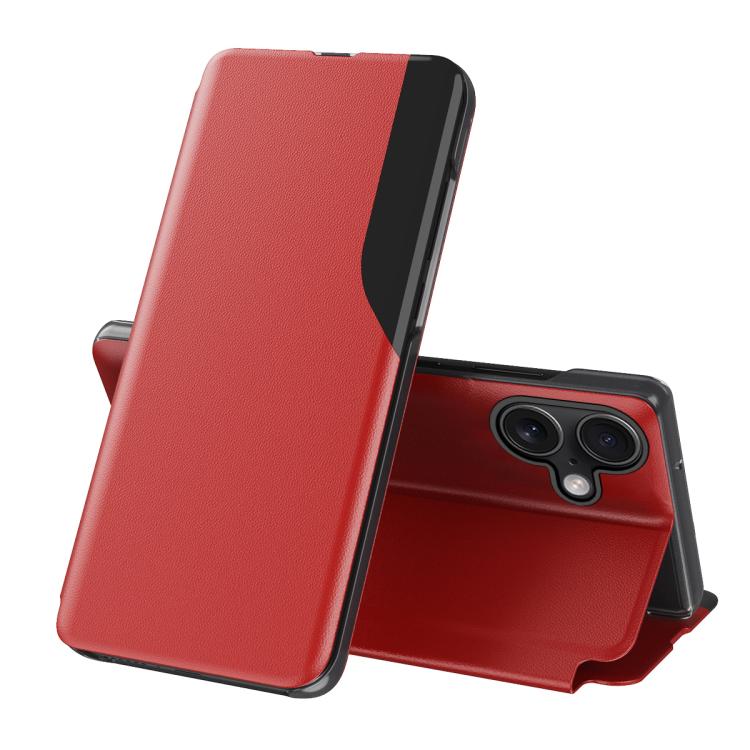 サイドディスプレイフリップレザースマホケース、iPhone 17e / 16e用、iPhone 17 Pro Max用、iPhone 17 Pro用、iPhone 17用、iPhone Air用、iPhone 16 Pro Max用、iPhone 16 Pro用、iPhone 16 Plus用