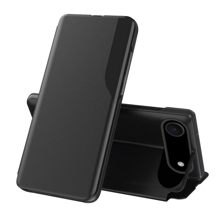 サイドディスプレイフリップレザースマホケース、iPhone 17e / 16e用、iPhone 17 Pro Max用、iPhone 17 Pro用、iPhone 17用、iPhone Air用、iPhone 16 Pro Max用、iPhone 16 Pro用、iPhone 16 Plus用