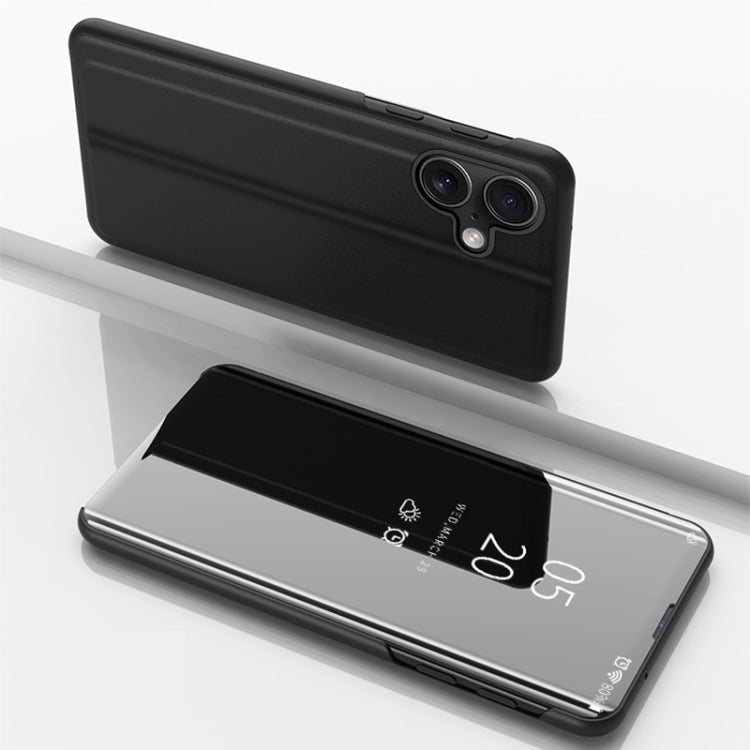 ホルダー付きメッキミラー横向き反転レザー電話ケース、iPhone 16 Pro用、iPhone 16 Plus用、iPhone 16用、iPhone 15 Pro Max用、iPhone 15 Pro用、iPhone 15 Plus用