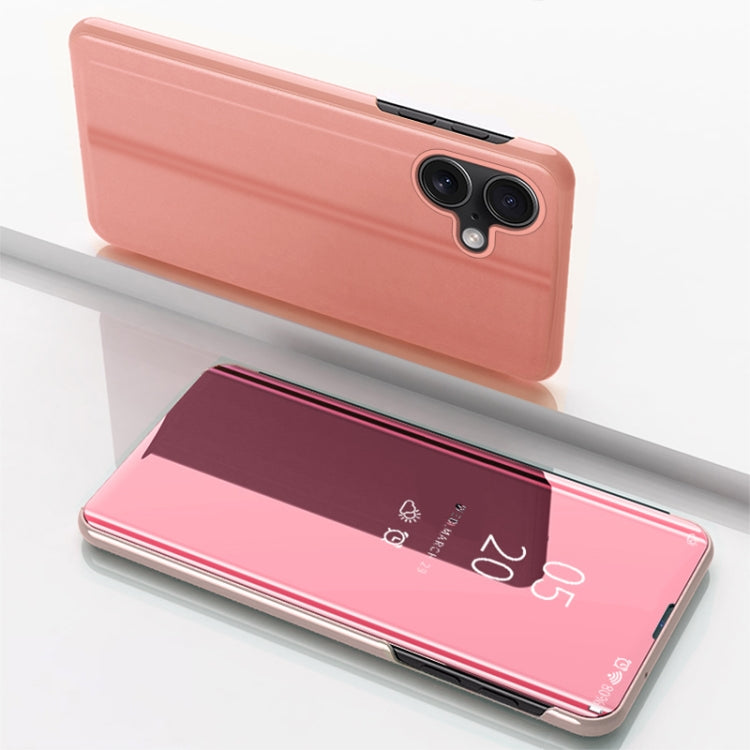 ホルダー付きメッキミラー横向き反転レザー電話ケース、iPhone 16 Pro用、iPhone 16 Plus用、iPhone 16用、iPhone 15 Pro Max用、iPhone 15 Pro用、iPhone 15 Plus用