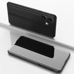 めっきミラー横開きレザースマホケース（ホルダー付き）、iPhone 17e / 16e用、iPhone 17 Pro Max用、iPhone 17 Pro用、iPhone 17用、iPhone Air用、iPhone 16 Pro Max用