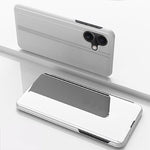 めっきミラー横開きレザースマホケース（ホルダー付き）、iPhone 17e / 16e用、iPhone 17 Pro Max用、iPhone 17 Pro用、iPhone 17用、iPhone Air用、iPhone 16 Pro Max用