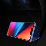 ホルダー付きメッキミラー横向き反転レザー電話ケース、iPhone 16 Pro用、iPhone 16 Plus用、iPhone 16用、iPhone 15 Pro Max用、iPhone 15 Pro用、iPhone 15 Plus用