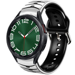 曲面テクスチャーシリコンウォッチバンド、Samsung Galaxy Watch 6 Classic 47mm用、Samsung Galaxy Watch 6 44mm用、Samsung Galaxy Watch 6 40mm用