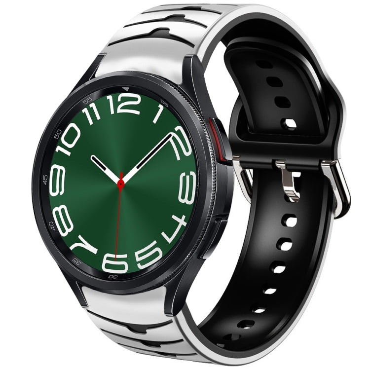 曲面テクスチャーシリコンウォッチバンド、Samsung Galaxy Watch 6 Classic 47mm用、Samsung Galaxy Watch 6 44mm用、Samsung Galaxy Watch 6 40mm用