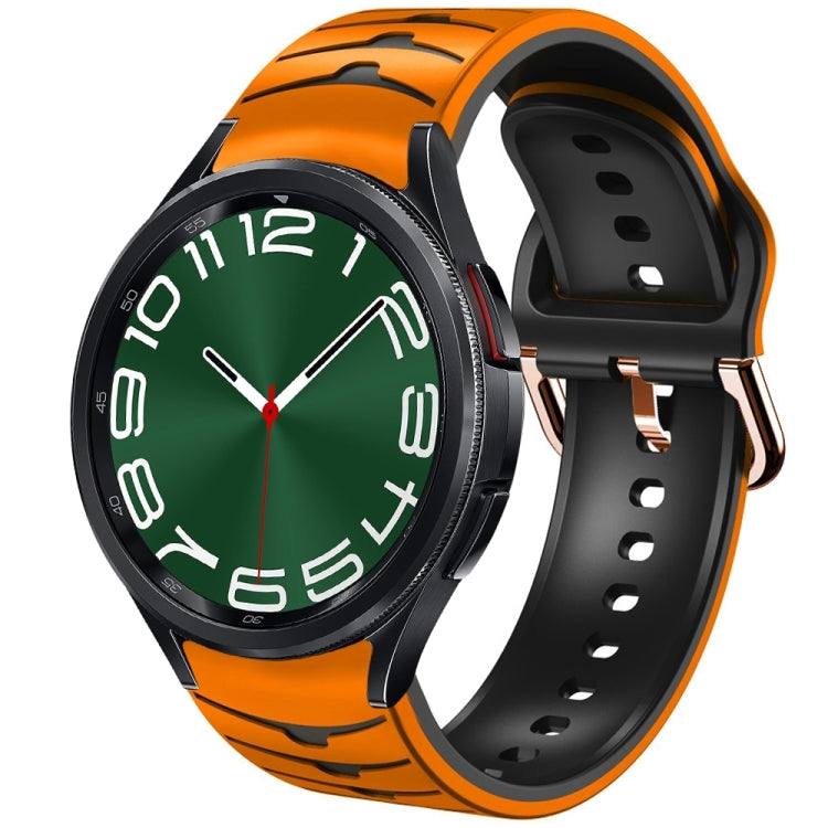曲面テクスチャーシリコンウォッチバンド、Samsung Galaxy Watch 6 Classic 47mm用、Samsung Galaxy Watch 6 44mm用、Samsung Galaxy Watch 6 40mm用