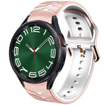 曲面テクスチャーシリコンウォッチバンド、Samsung Galaxy Watch 6 Classic 47mm用、Samsung Galaxy Watch 6 44mm用、Samsung Galaxy Watch 6 40mm用