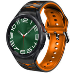 曲面テクスチャーシリコンウォッチバンド、Samsung Galaxy Watch 6 Classic 47mm用、Samsung Galaxy Watch 6 44mm用、Samsung Galaxy Watch 6 40mm用
