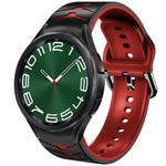 曲面テクスチャーシリコンウォッチバンド、Samsung Galaxy Watch 6 Classic 47mm用、Samsung Galaxy Watch 6 44mm用、Samsung Galaxy Watch 6 40mm用