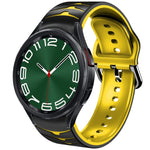 曲面テクスチャーシリコンウォッチバンド、Samsung Galaxy Watch 6 Classic 47mm用、Samsung Galaxy Watch 6 44mm用、Samsung Galaxy Watch 6 40mm用