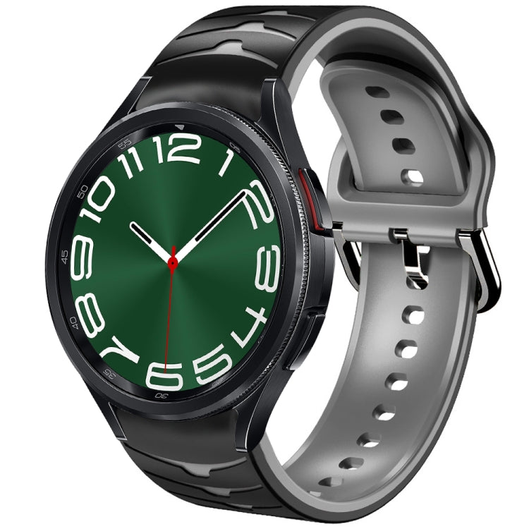 曲面テクスチャーシリコンウォッチバンド、Samsung Galaxy Watch 6 Classic 47mm用、Samsung Galaxy Watch 6 44mm用、Samsung Galaxy Watch 6 40mm用