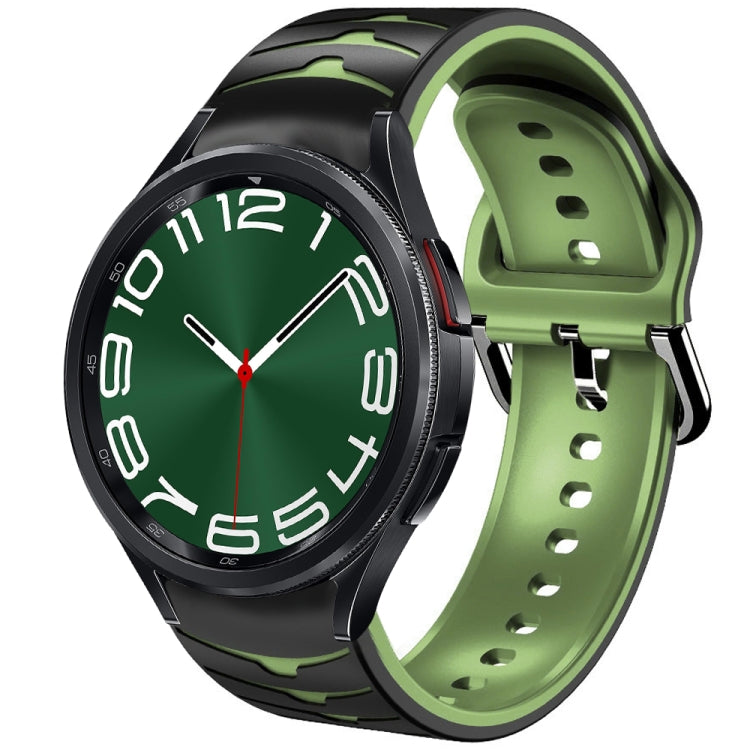 曲面テクスチャーシリコンウォッチバンド、Samsung Galaxy Watch 6 Classic 47mm用、Samsung Galaxy Watch 6 44mm用、Samsung Galaxy Watch 6 40mm用