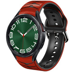 曲面テクスチャーシリコンウォッチバンド、Samsung Galaxy Watch 6 Classic 47mm用、Samsung Galaxy Watch 6 44mm用、Samsung Galaxy Watch 6 40mm用