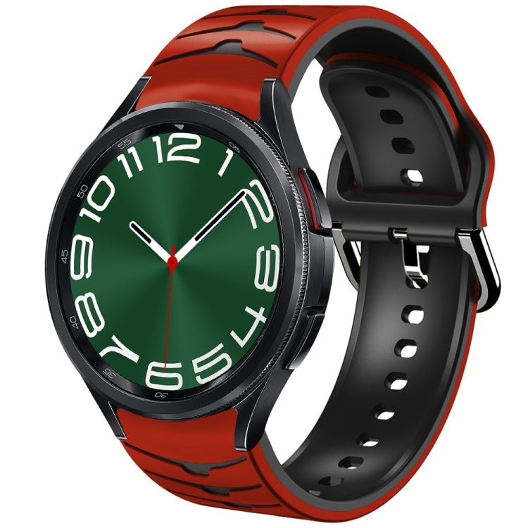 曲面テクスチャーシリコンウォッチバンド、Samsung Galaxy Watch 6 Classic 47mm用、Samsung Galaxy Watch 6 44mm用、Samsung Galaxy Watch 6 40mm用