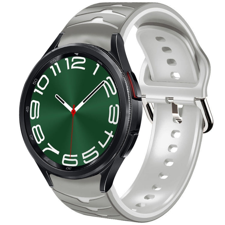 曲面テクスチャーシリコンウォッチバンド、Samsung Galaxy Watch 6 Classic 47mm用、Samsung Galaxy Watch 6 44mm用、Samsung Galaxy Watch 6 40mm用