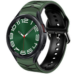 曲面テクスチャーシリコンウォッチバンド、Samsung Galaxy Watch 6 Classic 47mm用、Samsung Galaxy Watch 6 44mm用、Samsung Galaxy Watch 6 40mm用