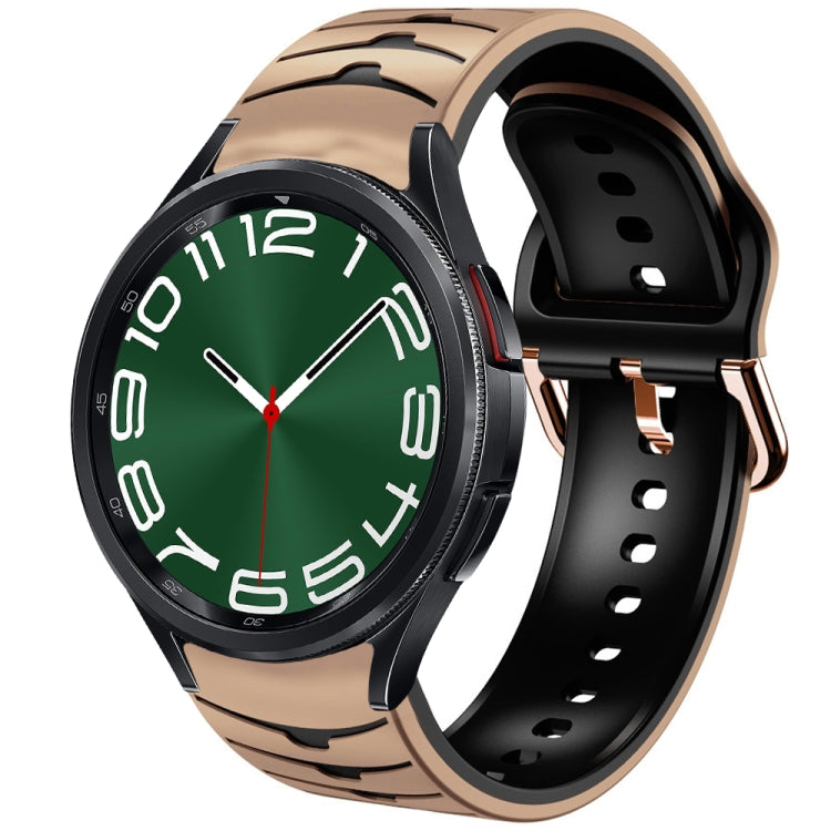 曲面テクスチャーシリコンウォッチバンド、Samsung Galaxy Watch 6 Classic 47mm用、Samsung Galaxy Watch 6 44mm用、Samsung Galaxy Watch 6 40mm用
