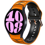曲面テクスチャーシリコンウォッチバンド、Samsung Galaxy Watch 6 Classic 47mm用、Samsung Galaxy Watch 6 44mm用、Samsung Galaxy Watch 6 40mm用